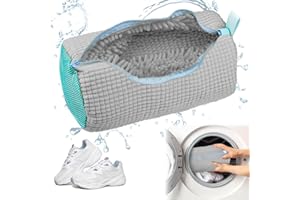 JADYON Bolsa Lavadora Zapatillas, Bolsa de Lavado de Zapatos, Bolsa de Malla Reutilizable para Lavado de Zapatos, Bolsa de Lavandería con Cremallera, bolsa lavadora Adecuado Calzado Deportivo, Calzado Tela