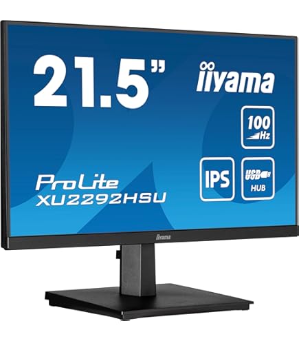 iiyama XU2292HS-B1 21.5' IPS LCD with Slim Bezel, 4ms, Full HD