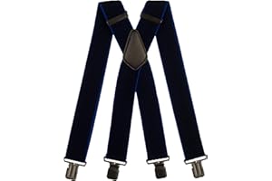 Olata Tirantes Extra Anchos para Hombre – 5 cm de Ancho, Resistentes y Ajustables con Clips Sólidos, Ideales para el Trabajo y Vestimenta Elegante