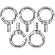 6 Pezzi Dado Ad Anello M8 In Acciaio Inox 304 – Resistente Alla Corrosione Per Sollevamento E Sospensioni