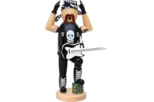 Dekohelden24 Räuchermännchen Heavy Metal Rocker, ca. 21 cm.