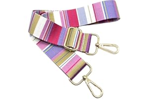 KERIOCUSI Tracolla per Borse Donna Colorato Cinghia Della Borsa Larga, Tracolla Regolabile con Gold Moschettone, Durevole per Crossbody Borsa, Borsetta, Chitarra DIY Spalla Accessori per Ragazze, 608