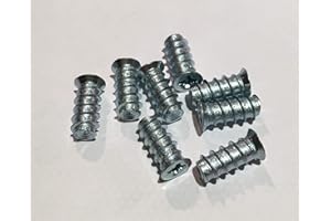 ABRAFIX 8pk Draw Runner Screws (Euro Screws) Flat head Countersunk 5mm Diameter