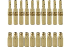LEYOMGAMZ Kit Boquilla Principal Auxiliar carburador - 20PCS Chorro Lento/Piloto Metal Duradero Ligero Coche Automotriz Cuidado de Moto Juego para carburador, cuidado las ruedas del coche OKO CVK Keihin PWK