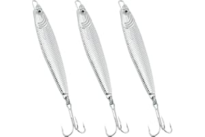 Dr.Fish Metal Sea Fishing Lures Silver Minnow Spoon Sea Fishing Tackle Mackerel Cod Bass Pike Stinger Spinner Lures Metal Jigs