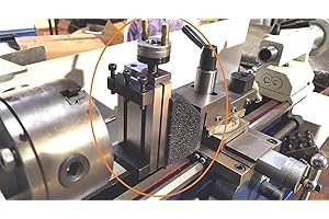 Buyohlic Mini slitta verticale (90 x 50 mm) con piastra angolare a Z, fresatura istantanea su piccoli torni da banco