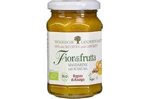 Rigoni di Asiago Fiordifrutta Fruchtaufstrich, Mandarine Kurkuma Bio, 260 gramm