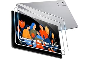 Fitudoos [2 Pack] Cristal Templado protector de pantalla para Lenovo Idea Tab Plus 12.1 Pulgada,[9H Dureza] [Alta Definicion 0.3mm].