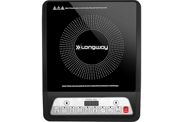 Longway Elite Plus IC 2000 Watt Induction Cooktop with Auto Shut-Off & Over-Heat Protection With 8 Cooking Mode & BIS Approved 2-Years Warranty (Black, Push Button)