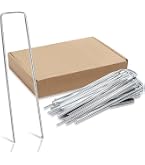 300 Piquets D'ancrage En Acier Galvanisé - 15 Cm - Pour Bâche, Gazon, Tente Ou Filet