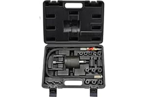 JAOGAUS Kit de Extractor Neumático de Inyectores Diesel para Motores Diesel, Herramienta Extractora de Inyectores Diesel (21 Piezas)