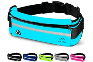 Nordrun Marsupio Running Uomo & Donna, marsupio corsa Impermeabile - per Corsa, Sportivo, Trekking, Sport, Fitness, Jogging - marsupio running Cintura Palestra - per Tutti Cellulare