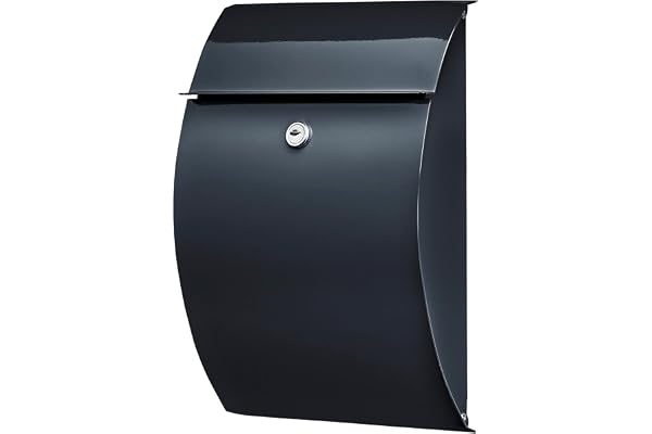 Burg-Wächter Capri 813 ANT Boîte aux lettres en tôle d'acier, anthracite, (L x H x P) 215 x 304 x 80 mm