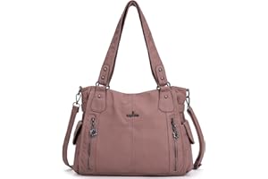 Angel Kiss Purses and Handbags Top-Handle Hobo Bags for Femmes Roomy Sacs à bandoulière en cuir lavés Sac à main pour filles
