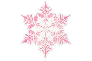 devembr Snowboard Stomp Pad, 3D Clear Snowflake Snowboarding Stomp Pads, PVC Material