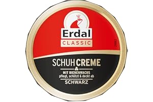 Erdal Erdal Dose Classic pasta do butów z woskiem pszczelim czarna z olejkami pielęgnacyjnymi, pielęgnuje, chroni i odświeża kolor, 1 opakowanie 1 x 75 ml, kolor czarny