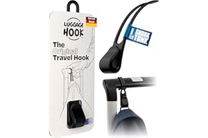 Luggage Hook This Flight Essential Holds Jackets and Bags up to 8 kg, Travel Hook for Carry-on Baggage, a Must Have Travel Accessory for Flying, Travel hack and Travel Gift for Men & Women
