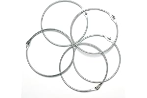 ‎VAN DEN HEUVEL van den Heuvel 5 x Warenring aus Stahl | Stahlring ∅ 12cm | gehärtet & verzinkt | mit Verschluss zum Aufklappen