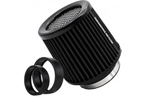 Universellt luftfilter bil utbytesluftfilter för 76 mm 89 mm 101 mm kallt luftfilter inlopp induktion set röd universell högp