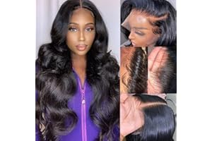 13x6 HD Lace Front perruques de cheveux humains 30 pouces 180% densité Msgem brésilien vague de corps Lace Front perruques pour les femmes noires pré-plumées avec des cheveux de bébé couleur naturelle