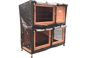 BUNNY BUSINESS 41" COVER to FIT Deluxe Double Decker Rabbit/Guinea Pig Hutch Hutches with Sliding Trays & Ramp (BB-41-DDL-FG-COVER) Cover only no Hutch