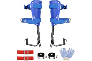 OWNANT Steigeisen Baumklettern AusrüStung Baumsteigeisen Kletterhilfen Treeup Steigeisen Baumklettern Spike Set Kletterhilfen Forstzubehör Kletterhilfen Forstzubehör