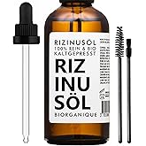 Rizinusöl BIO | 100% rein, natürlich und kaltgepresst | Pflege für Nägel, Wimpern, Haut, Bart| 50 ml | Vegan & Cruelty Free |