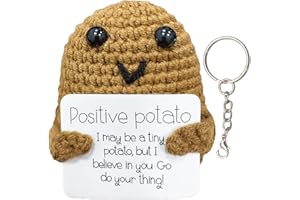DADAPANGHU Positive Doll Potato, Mini Knitted Wool Doll, Regali per la famiglia, fidanzati, fidanzate, pazienti, regali di compleanno, regali di Natale, regali di incoraggiamento