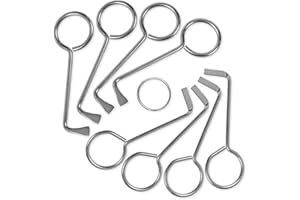 MULTIPICK Profi Dietrich Set - [8 Stück Made in Germany] Bunbartschlüssel Universal - Öffnet nahezu jede Tür - Bartschlüssel Dietrichset - Öffnungs Werkzeug Ditrichsett - Universal Schlüssel