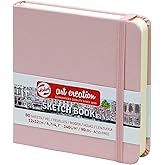 Sketchbook Talens Art Creation - 80 Pagine 12x12 Cm, Carta 140g, Rosa Pastello