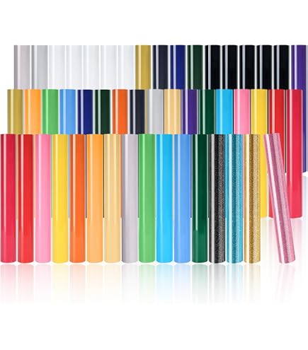 Confezione Da 36 Pellicole Per Plotter In Tessuto, 30,5 X 25 Cm, Per
