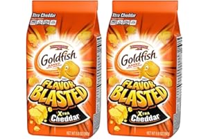 Pepperidge Farm Goldfish Crackers - Flavor Blasted Xtra Cheddar 187g (Pack of 2)