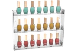 JessLab Organizador de Pared de Acrílico, 3 Niveles, Estantes Desmontables para Cosméticos, Diseño Transparente y Ahorra Espacio para Baño y Dormitorio, 1 Paquete