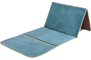 "N/A" Prayer Rug with Back Support / Foldable Meditation Floor Chair & Carrying Pocket (Oasis)