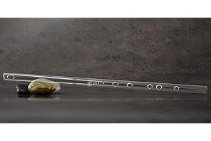 HALL CRYSTAL FLUTES Hall Crystal Flute 11799 - Inline-Glasflöte in G - Klarglas