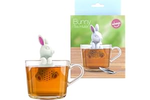 Winkee - Cute Animal sitko do herbaty zajączek I zaparzacz do herbaty sypkiej I zabawny zaparzacz do herbaty I sitko na przyprawy z silikonu