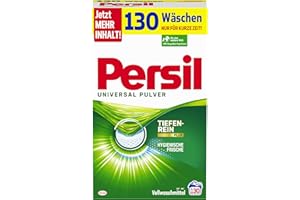 Persil, Universal Pulver, Vollwaschmittel, 130 Waschladungen, kraftvolle Fleckenentfernung für hygienisch reine Wäsche