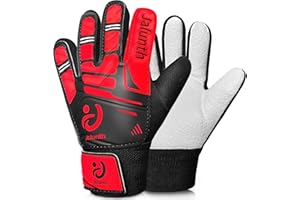 Jalunth Guantes Portero Futbol - Niño Niñas Joven Junior Guantes Portero Entrenamiento Guantes Fútbol con Fuerte apretones Palmas para 5 6 7 8 9 10 11 12 Años