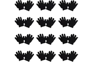 HiFEN®12 Pairs Kid's Winter Magic Gloves Children Stretchy Warm Magic Gloves Boys or Girls Knit Gloves