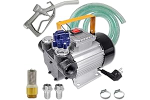 AMUR Pompa GASOLIO - Pompa TRAVASO GASOLIO 230V Pompa Estrazione GASOLIO Set Completo con Pistola