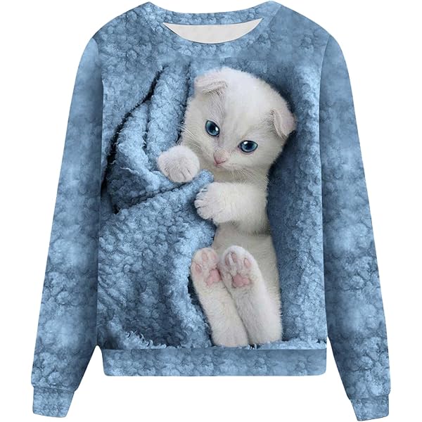 UPPADA Cat Anime Hoodie For Teen Girls,Womens Casual Long Sleeve Cute Kawaii Graphic Sweatshirts Autumn Winter Clothes - View #11