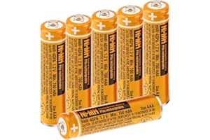 KRIPOL HHR-4DPA Pila Ricaricabile AAA 700mah per Panasonic,Ni-MH Batterie Ricaricabili 1,2V per Telefoni Cordless, Confezione da 6