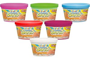CRAZE 58672 – zestaw startowy Magic Sand, 6 pojemników, ok. 510 g, piasek