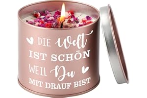 CadeauJoie Geschenke für Frauen, 9OZ Kerze Geburtstagsgeschenk für Frauen, Geschenk für Frau Freundin Mama Oma Schwester zum Weihnachten Geburtstag Muttertag Ostern Hochzeitstag