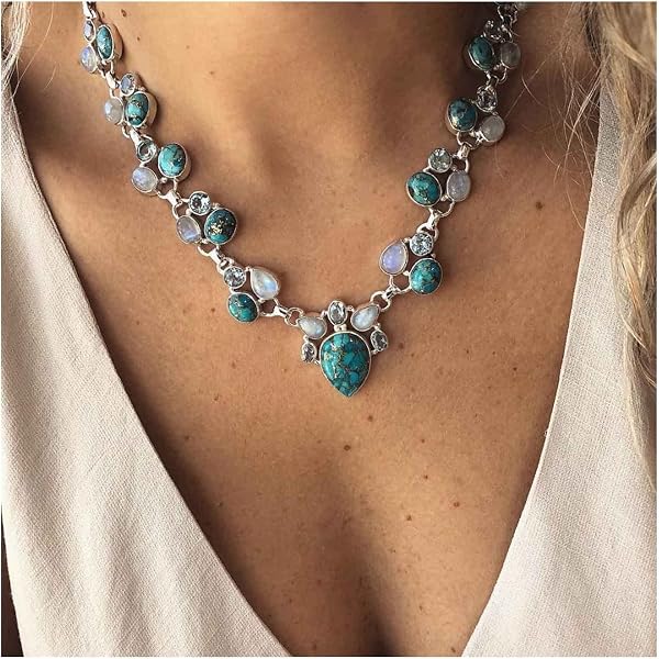 Choker Donna,Collana Con Ciondolo In Cristallo Rotondo Vintage In Pietra Naturale Verde Oro Gotico Catena Grossa Reiki Chakra Energia Girocollo Amuleto Con Pietre Preziose Gioielli Per Donna Uomo Re