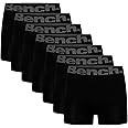 BENCH Men's Suttonia Boxer Short Multipack, Black, Elasticated Logo Waistband, 7 Pack, Super Soft, Premium Cotton Blend, Comfortable Men's Underwear, X Large