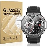 Diruite 4 Pieces Screen Protector for Amazfit T-Rex 3 Tempered Glass, HD | 9H Hardness Tempered Glass Screen Protection, HD C