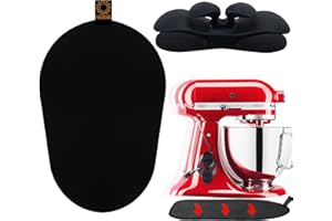 OUDIZZ Alfombrilla Deslizante para Batidora Kitchen aid para Procesador De Alimentos Kitchen aid Accesorios Con Organizado De Cables Cocina Mover Batidora para KitchenAid 5-8 Qt