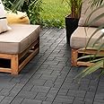 10 Pack Garden Composite Interlocking Decking Tiles Recycled Material 30 x 30cm