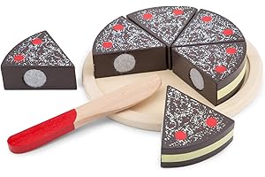 EITECH New Classic Toys Cutting Cake-Chocolate, Colore, Torta al Cioccolato, 10584